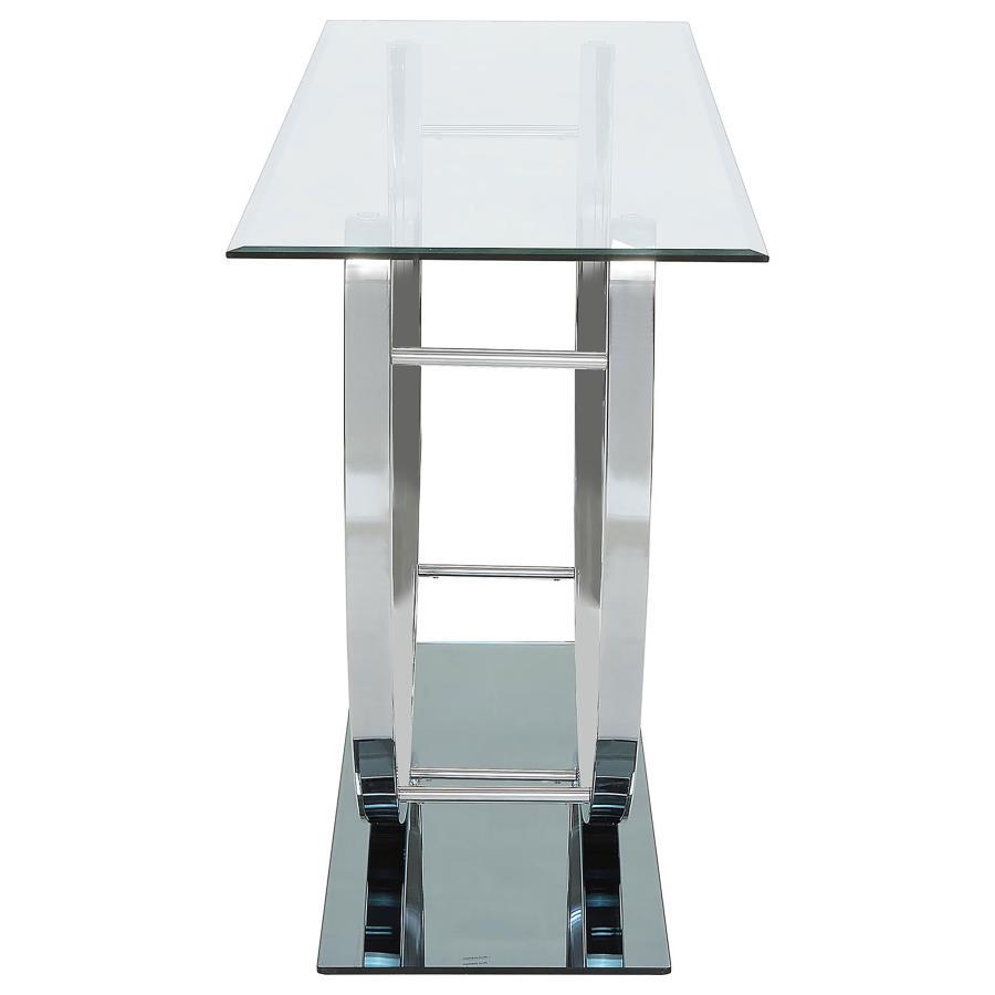 Danville - Rectangular U-Shaped Glass Top Table