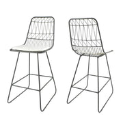 Yearning - Iron Counter Stool With Water Resistant Cushion
