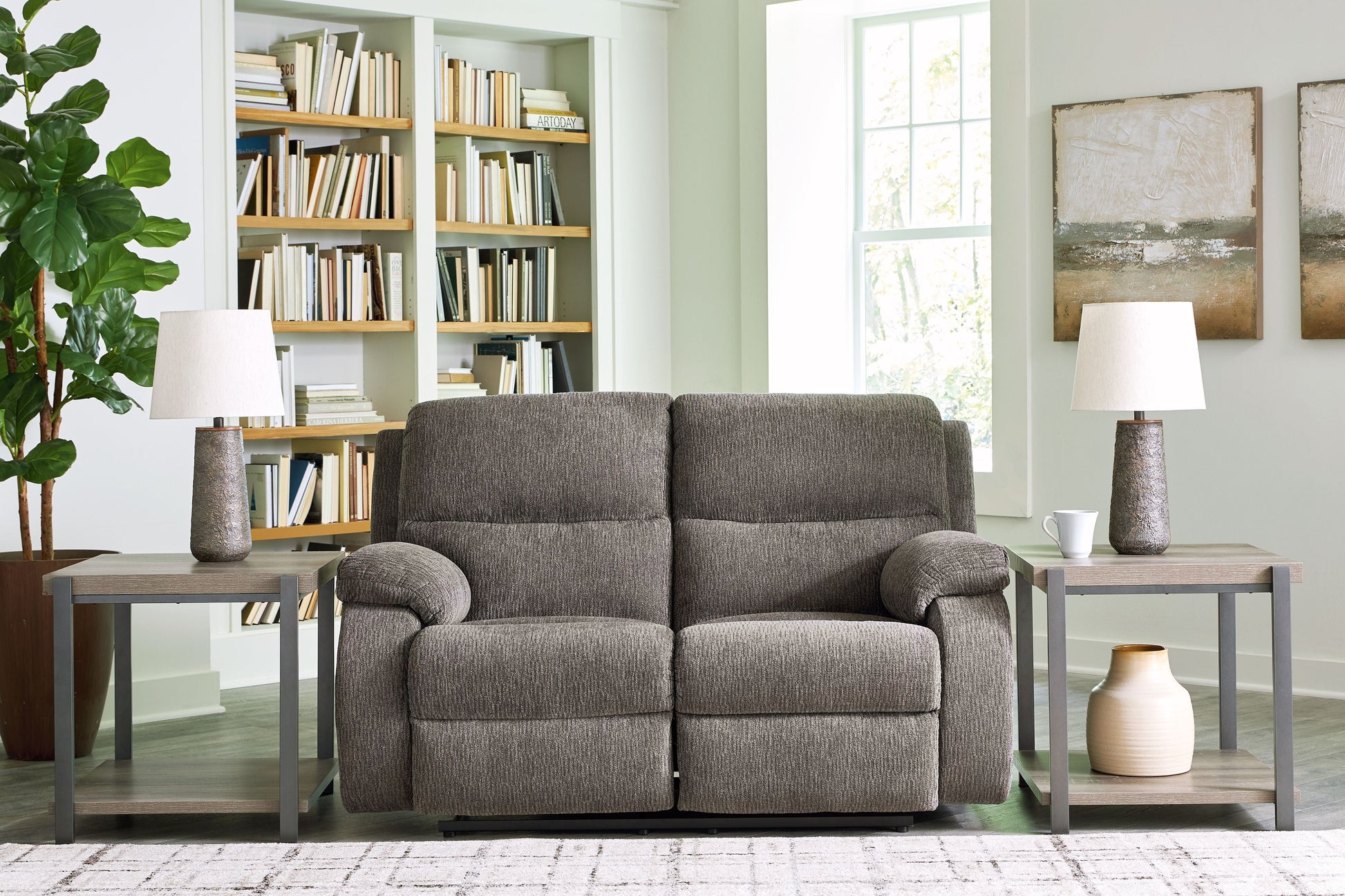 Signature Design by Ashley® Scranto - Reclining Loveseat | Meri Furniture