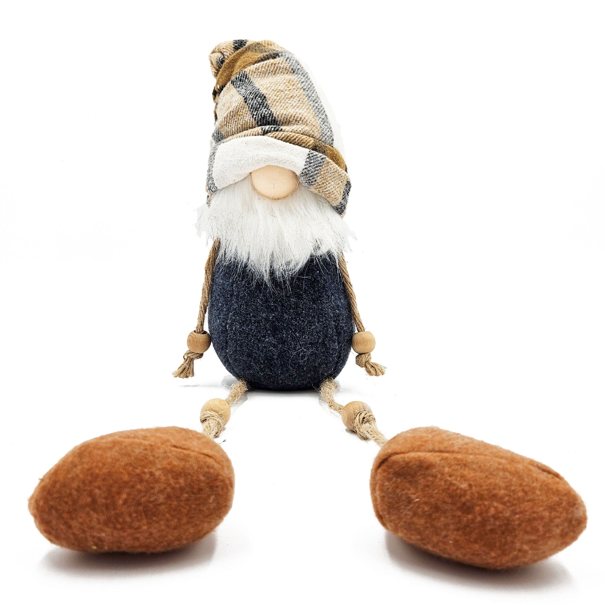 3 Pieces Fall Thanksgiving Gnomes Decorations, Harvest Festival Table Home Ornaments For Holiday Party Gifts - Blue / Brown