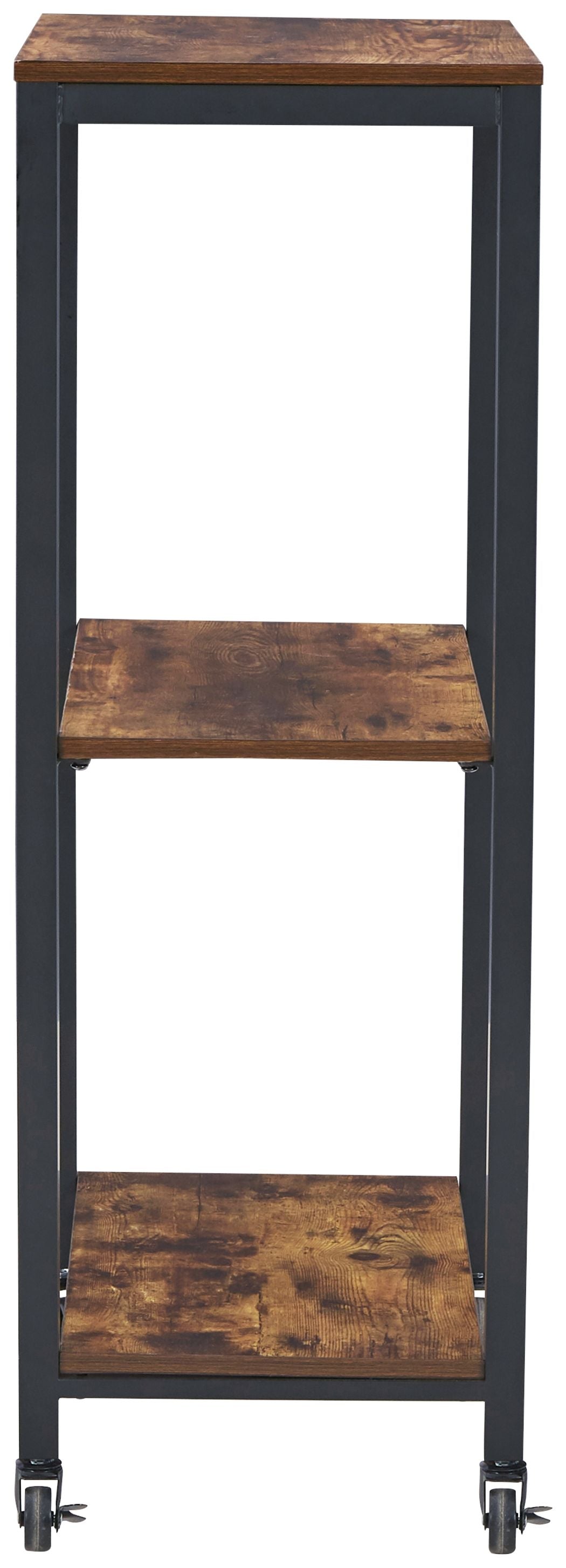 Signature Design by Ashley® Bevinfield - Brown / Black - Bar Cart | Meri Furniture