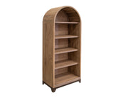 International Furniture Direct Natural Parota - 5 Shelves Bookcase - Brown Cappuccino | Meri Furniture