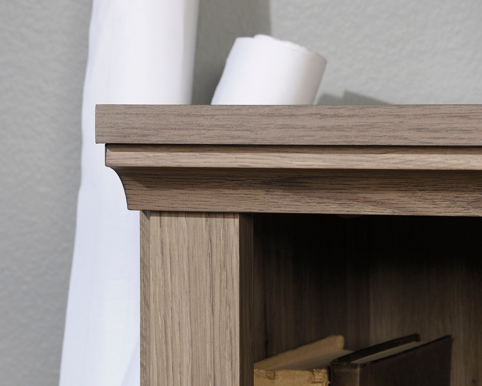 2-Shelf Bookcase Salt Oak