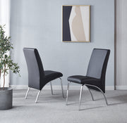 Set of 2 Leatherette Dining Chair