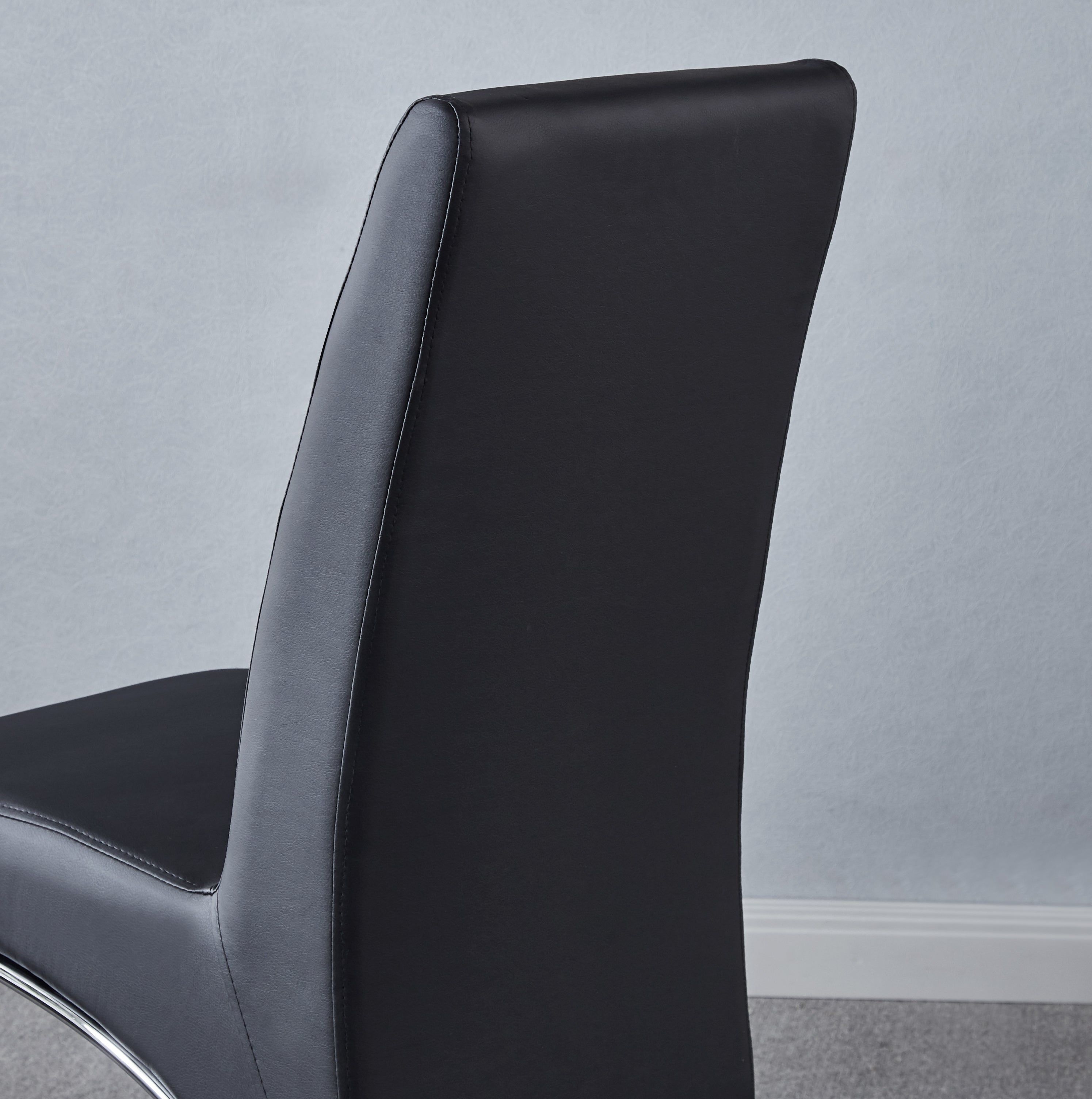 Set of 2 Leatherette Dining Chair