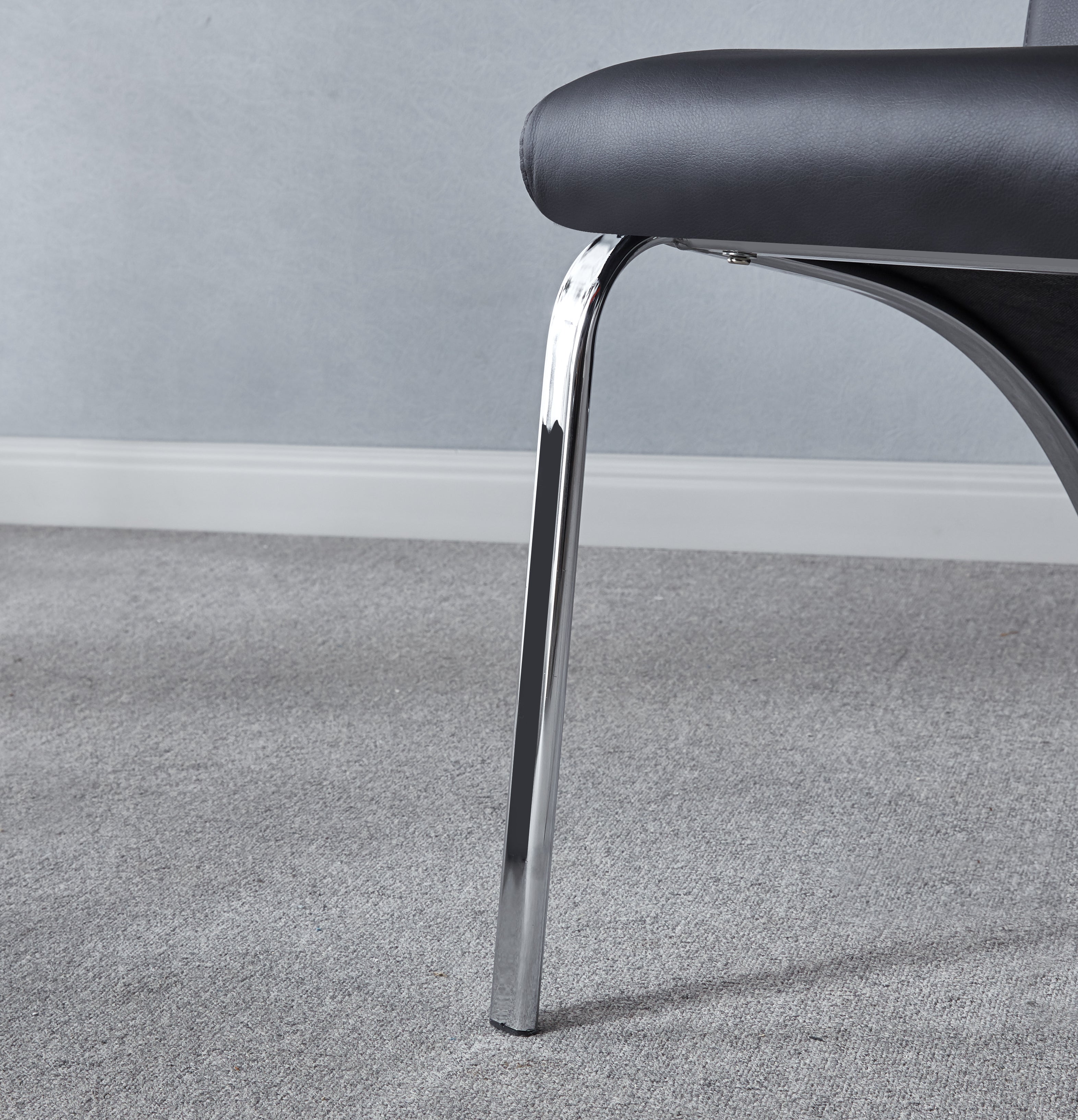 Set of 2 Leatherette Dining Chair