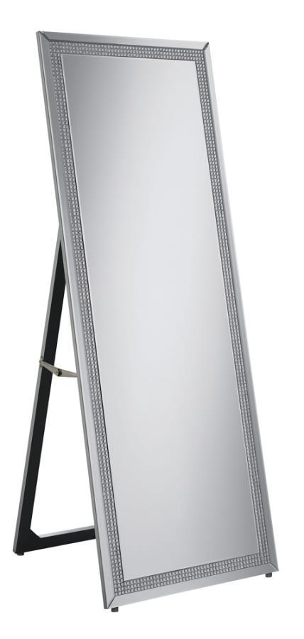 Coaster Fine Furniture Giddish - Full Length Standing Mirror - Silver | Meri Furniture