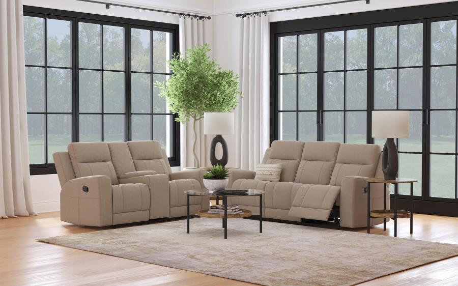 Coaster Fine Furniture Brentwood - Upholstered Reclining Sofa Set | Meri Furniture