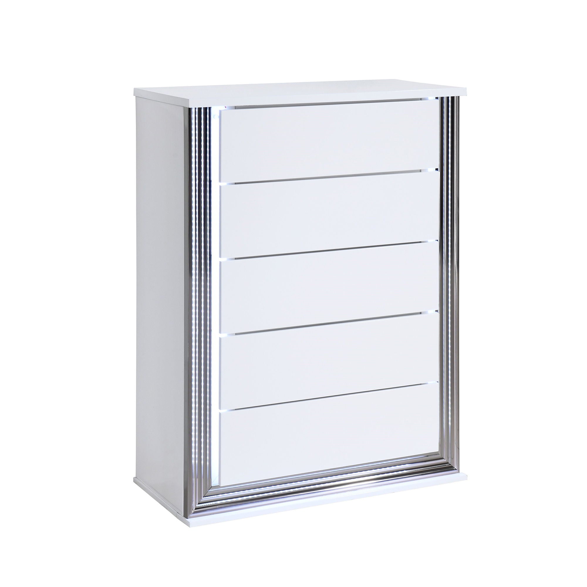 Moon - 5 Pieces Bedroom Set With LED Accent