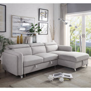 ACME Reyes - Sectional Sofa - Gray | Meri Furniture