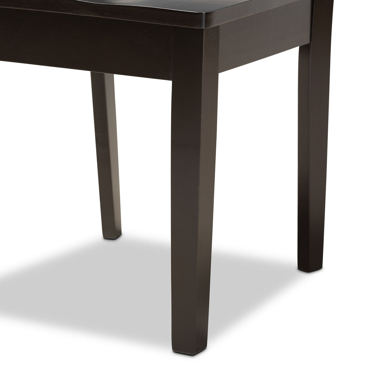 Mina Modern and Contemporary Transitional Dark Brown Finished Wood 5-Piece Dining Set