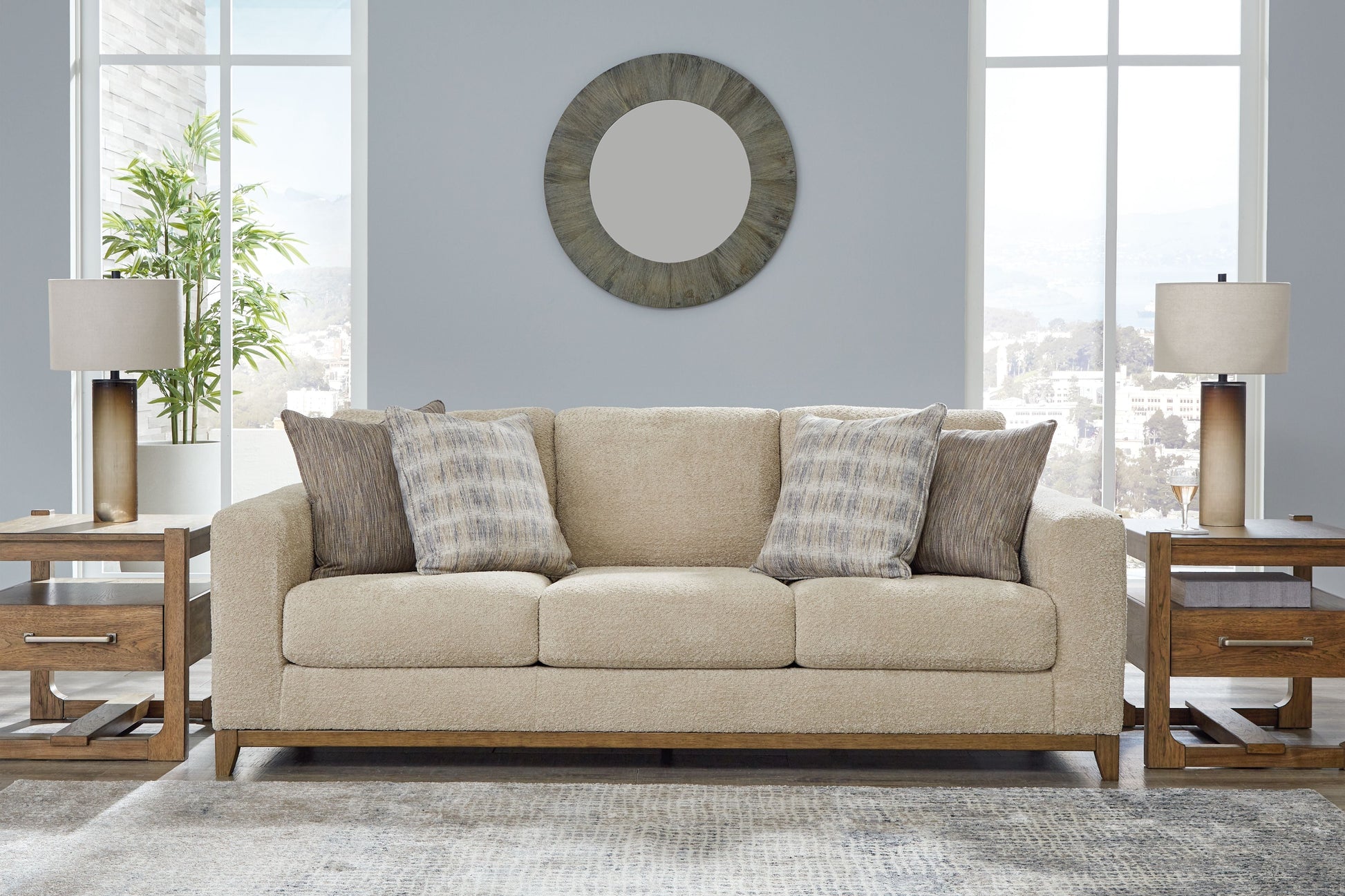 Signature Design by Ashley® Parklynn - Desert - Sofa | Meri Furniture