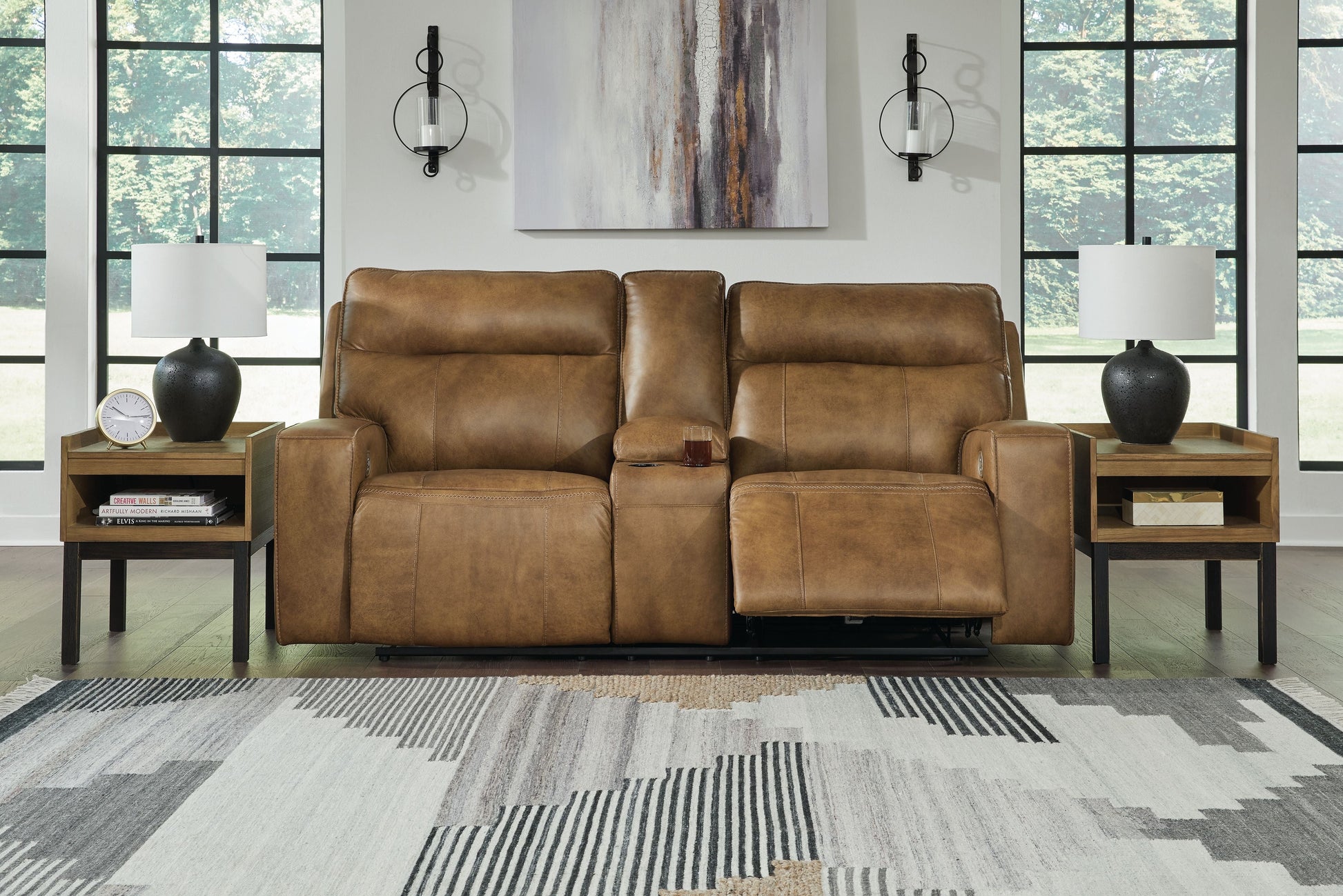 Signature Design by Ashley® Game Plan - Power Reclining Loveseat | Meri Furniture