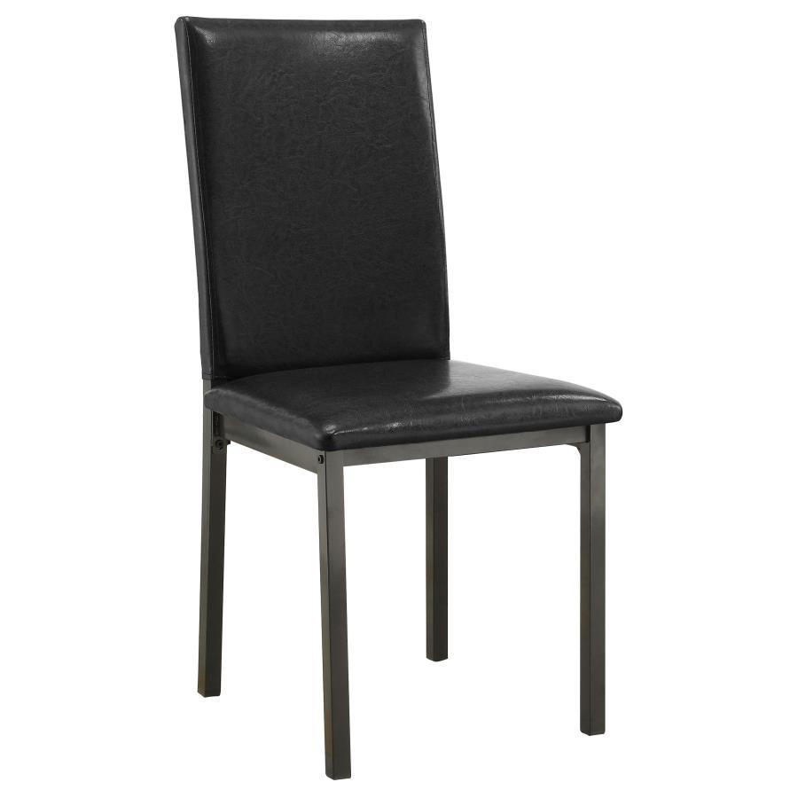 Coaster Fine Furniture Garza - 5-Piece Rectangular Dining Table Set - Black | Meri Furniture