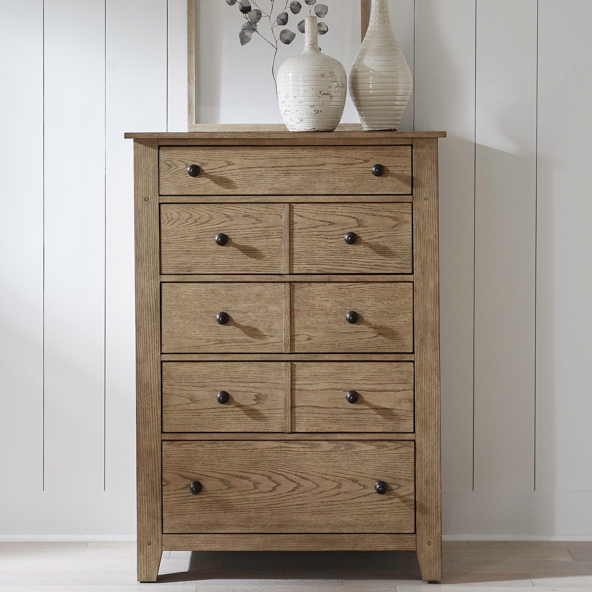 Liberty Furniture Grandpas Cabin - 5 Drawers Chest - Light Brown | Meri Furniture