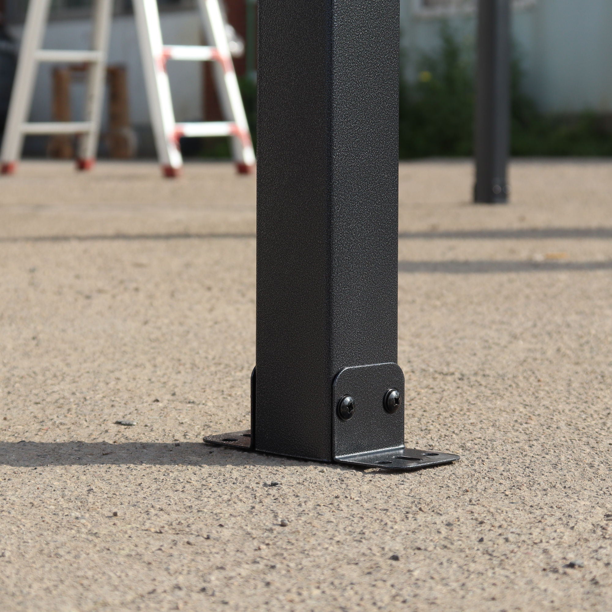 Wall Mounted Outdoor Pergola Gazebo, Heavy Duty Metal Awning With Roof