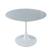 Tulip Table Mid-Century Dining Table With Round MDF Table Top, Pedestal Dining Table, End Table Leisure Coffee Table