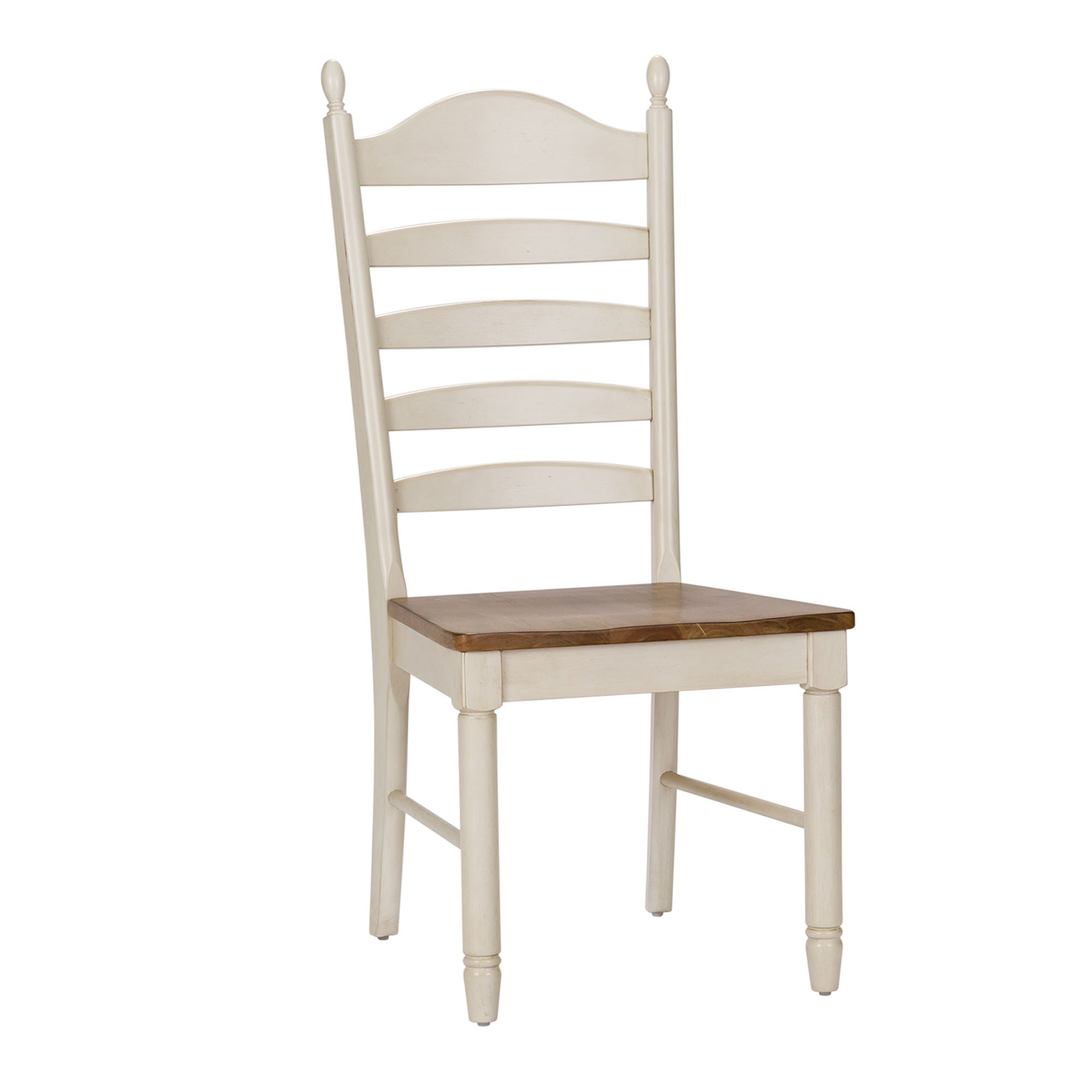 Liberty Furniture Springfield - Ladder Back Side Chair - White | Meri Furniture