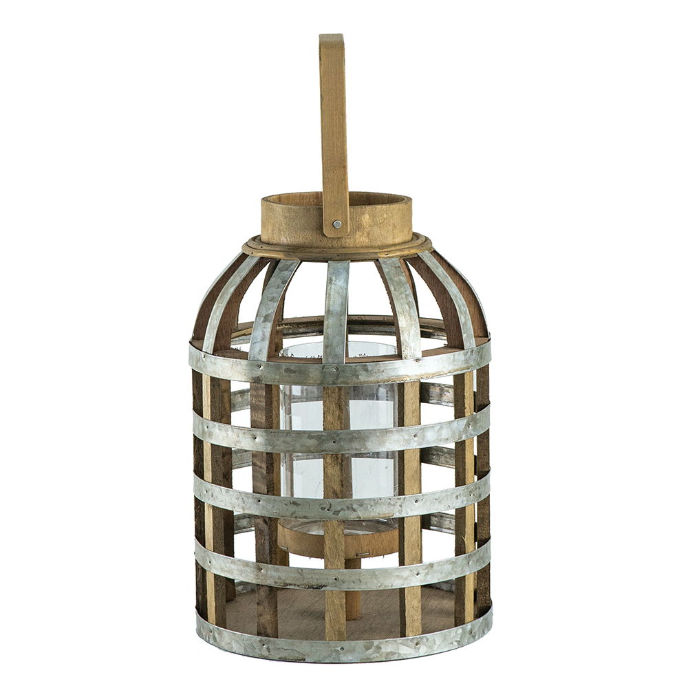 Decorative Lantern With Handle, Wooden Lantern For Indoor Outdoor, Home Garden Wedding