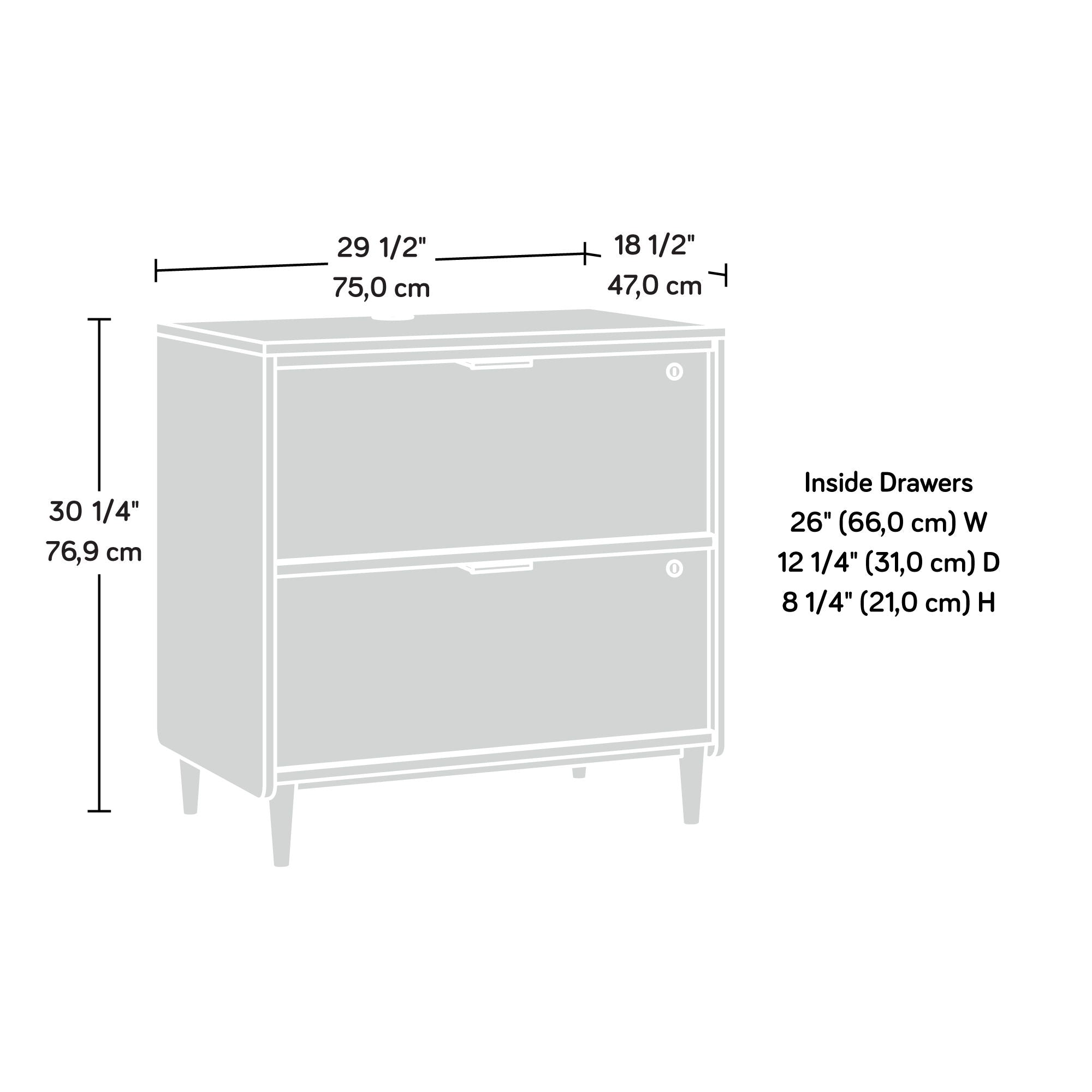 Clifford Place Lateral File Grand Walnut