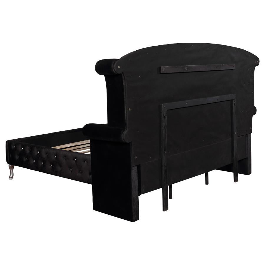 Coaster Fine Furniture Deanna - Upholstered Wingback Bed | Meri Furniture