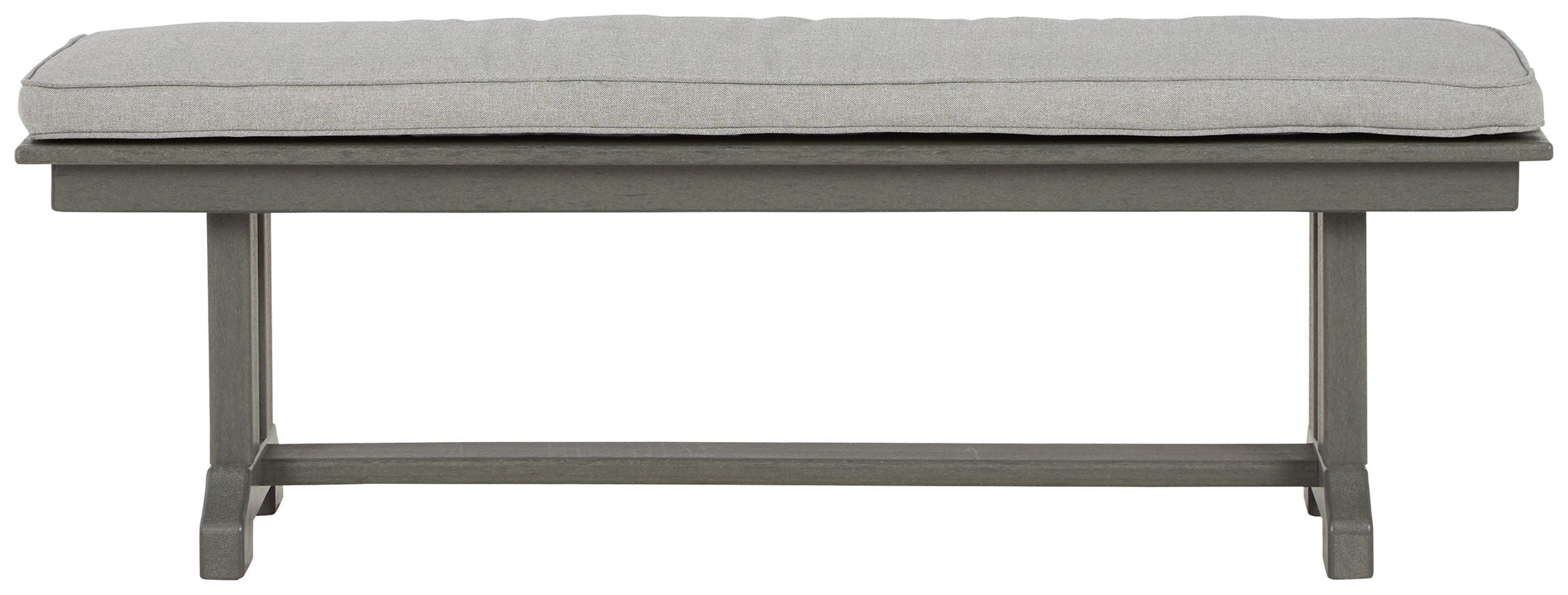 Signature Design by Ashley® Visola - Gray - Bench With Cushion | Meri Furniture