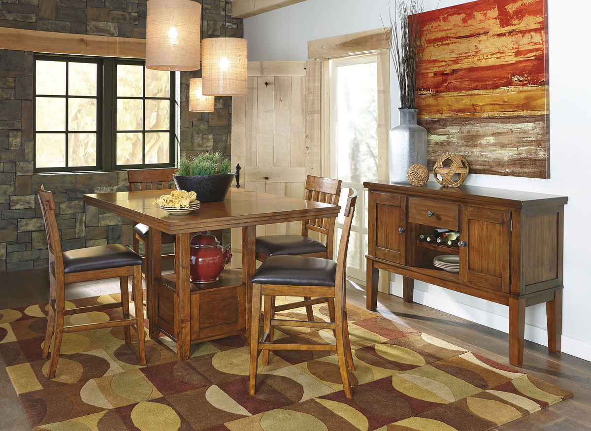 Signature Design by Ashley® Ralene - Counter Height Dining Room Set | Meri Furniture