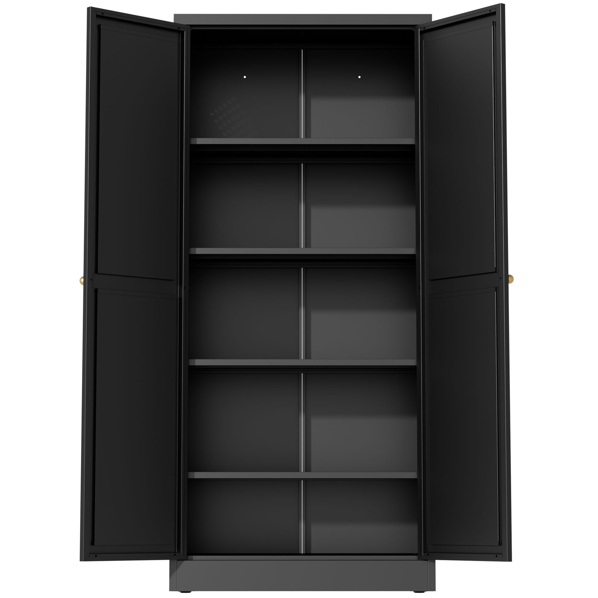 Kitchen Pantry Cabinet With 4 Adjustable Shelves, Heavy Duty Freestanding Organizer