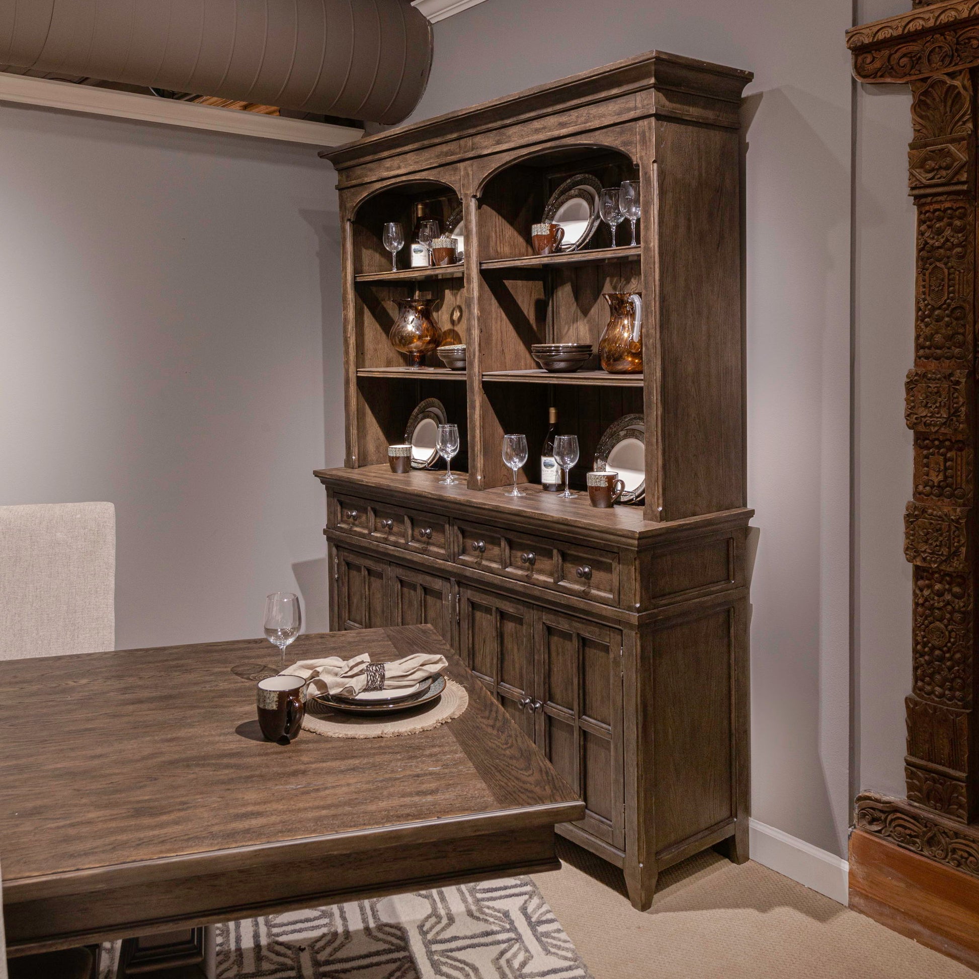 Liberty Furniture Paradise Valley - Hutch - Dark Brown | Meri Furniture