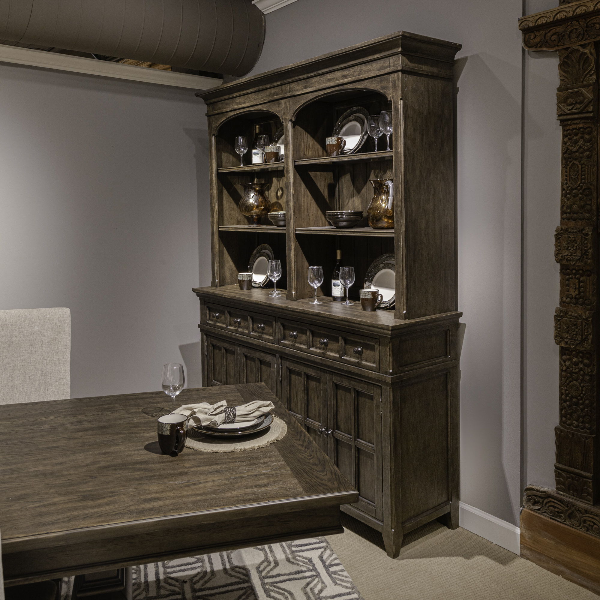 Liberty Furniture Paradise Valley - Hutch - Dark Brown | Meri Furniture