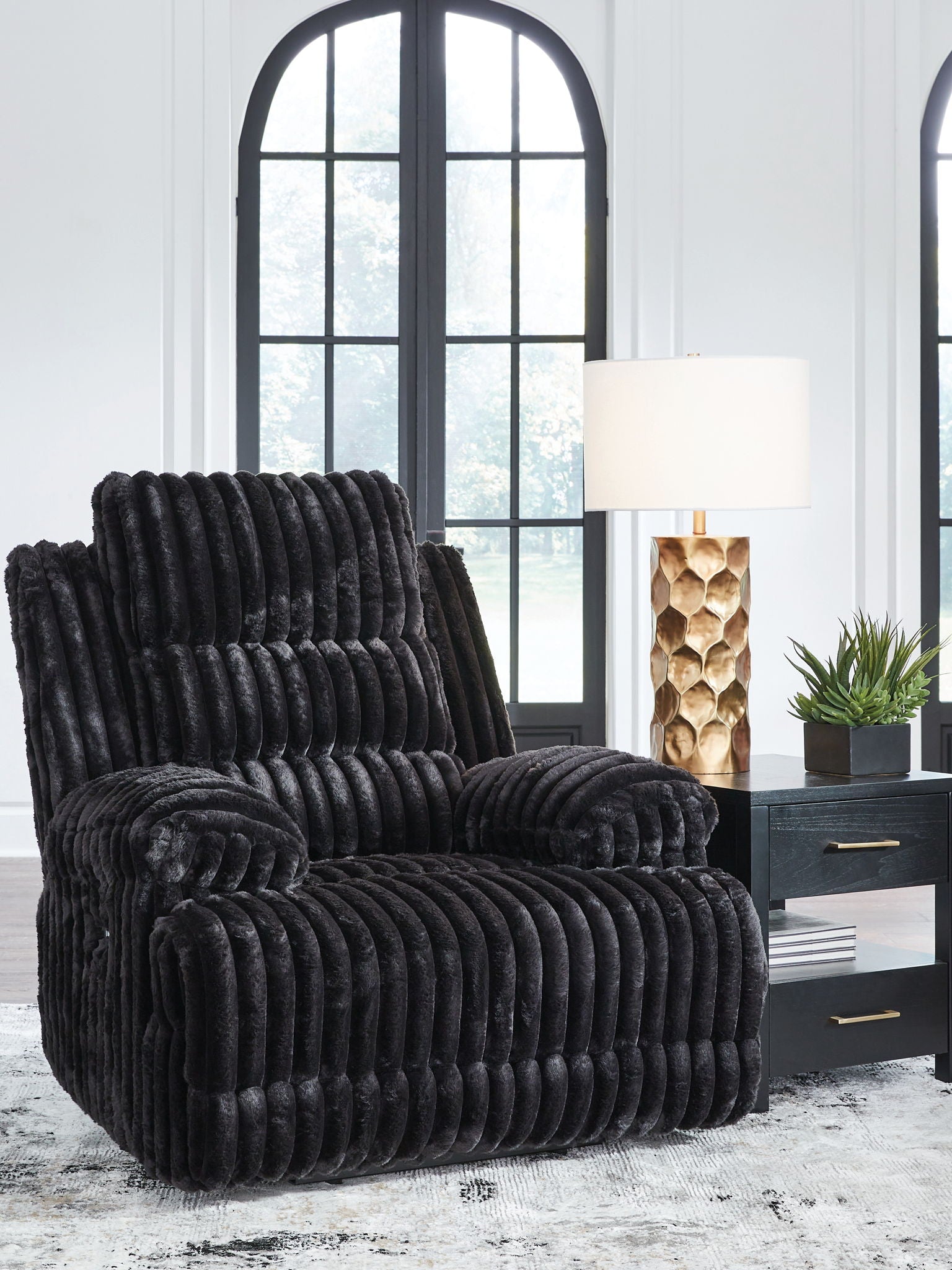 Rhine Falls - Zero Wall Power Recliner - Onyx