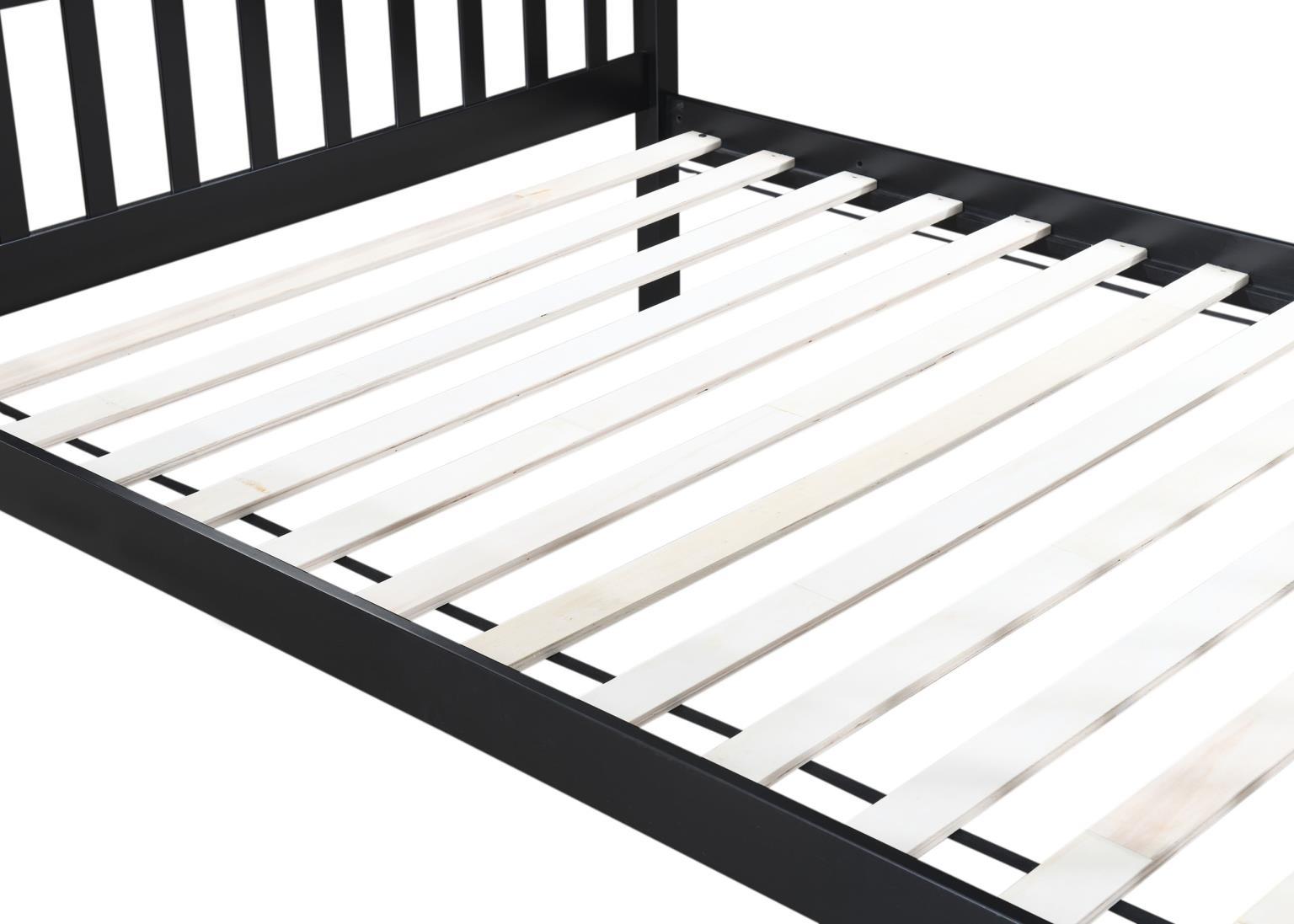 S095 - Twin / Full Bunk Bed - Black