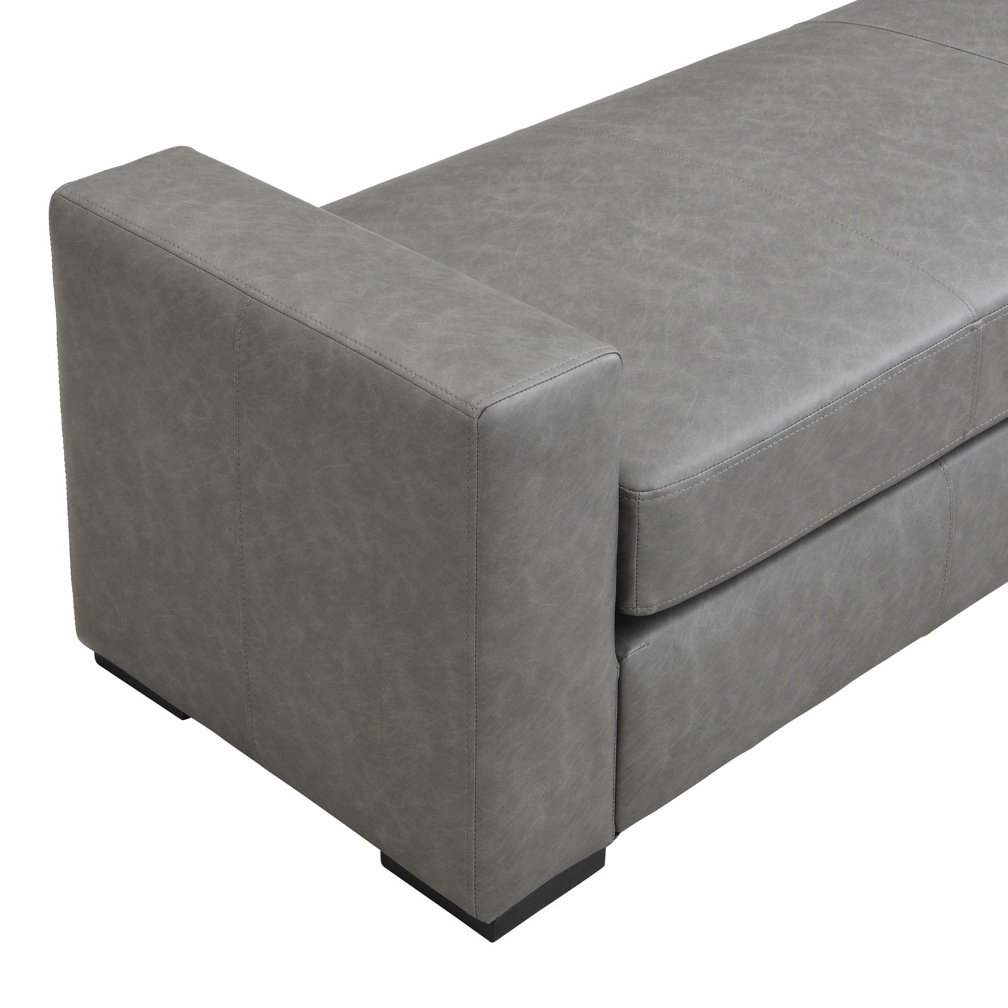 Ottoman With Unique Armrest Design For Living Spaces