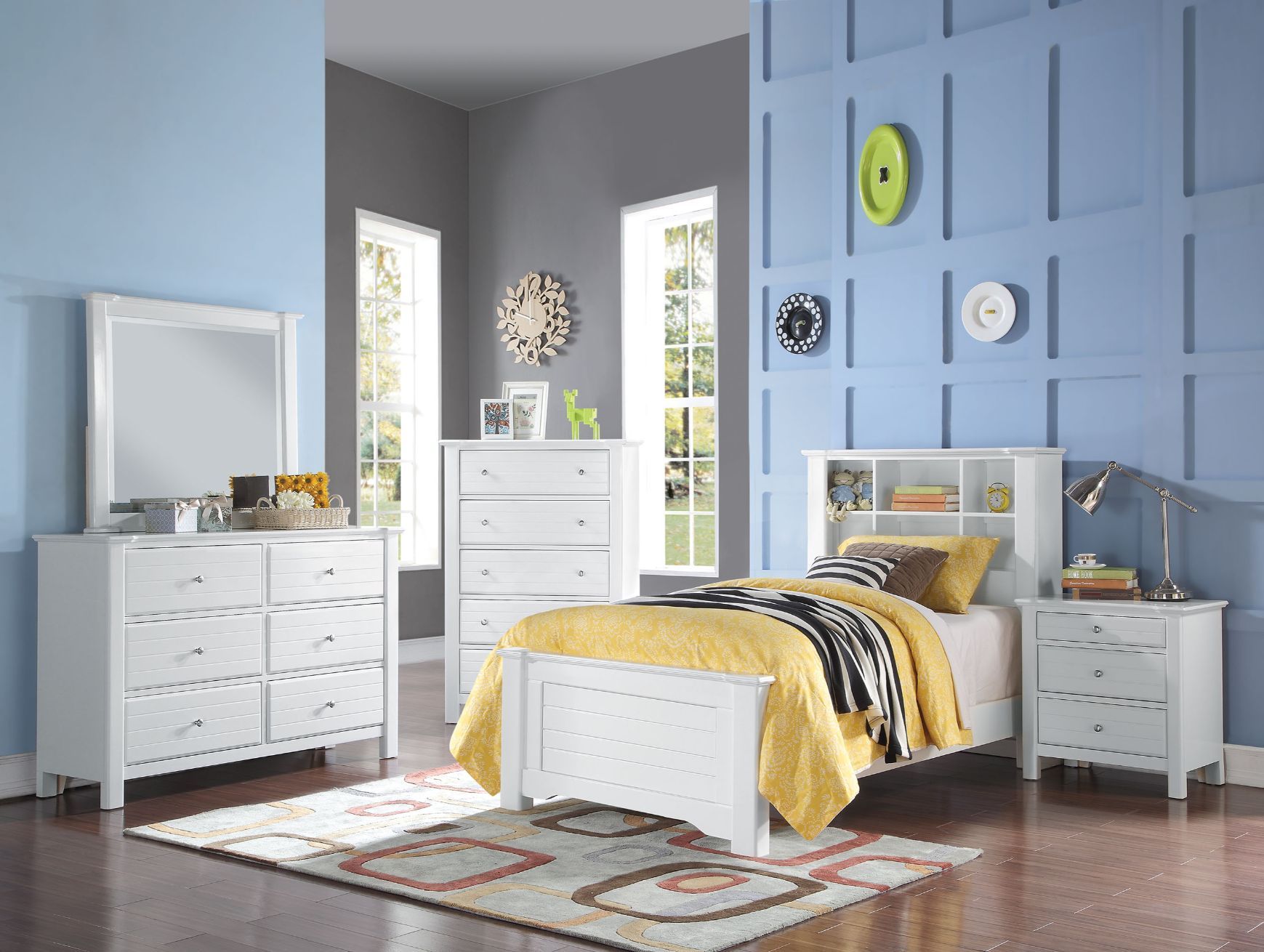ACME Mallowsea - Twin Bed - White | Meri Furniture