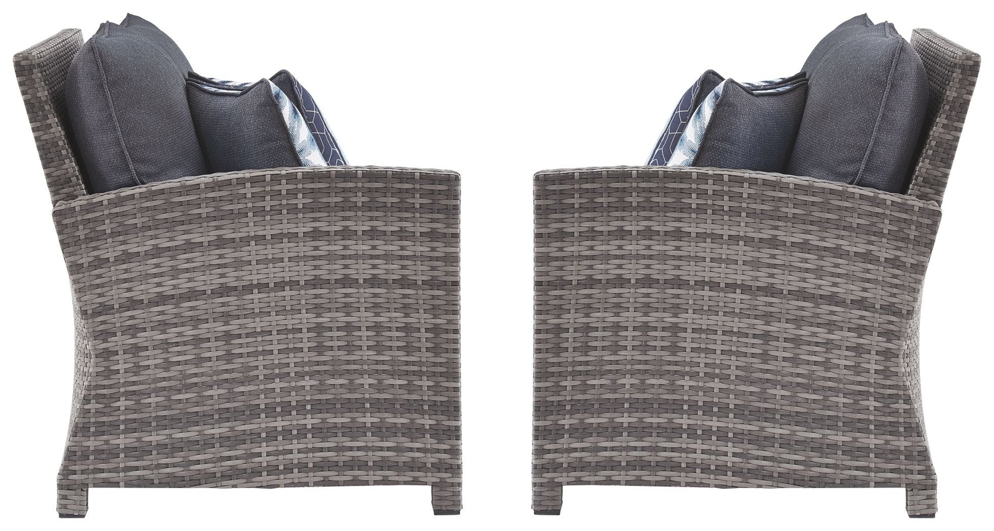 Ashley Furniture Salem - Gray - Raf / Laf Loveseat W/Cush (Set of 2) | Meri Furniture