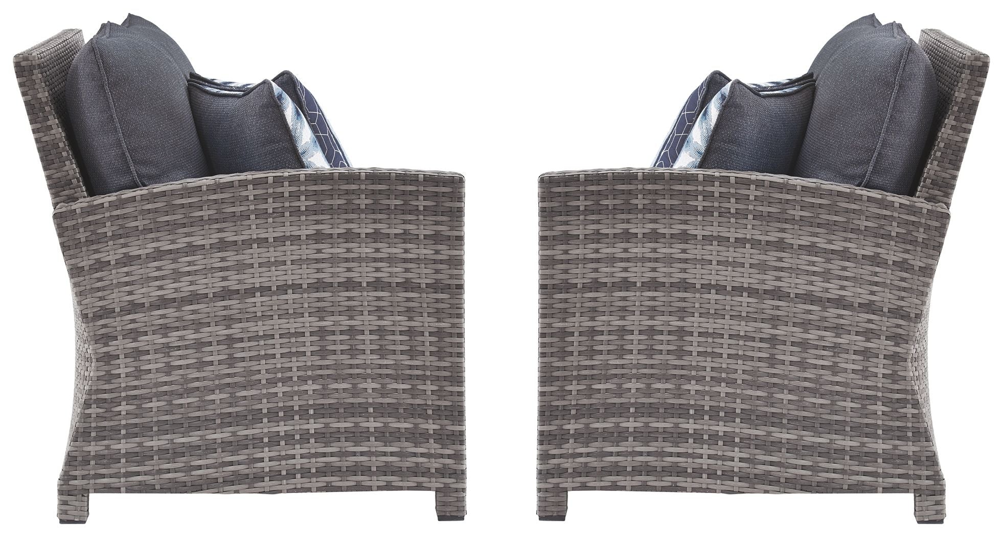 Ashley Furniture Salem - Gray - Raf / Laf Loveseat W/Cush (Set of 2) | Meri Furniture
