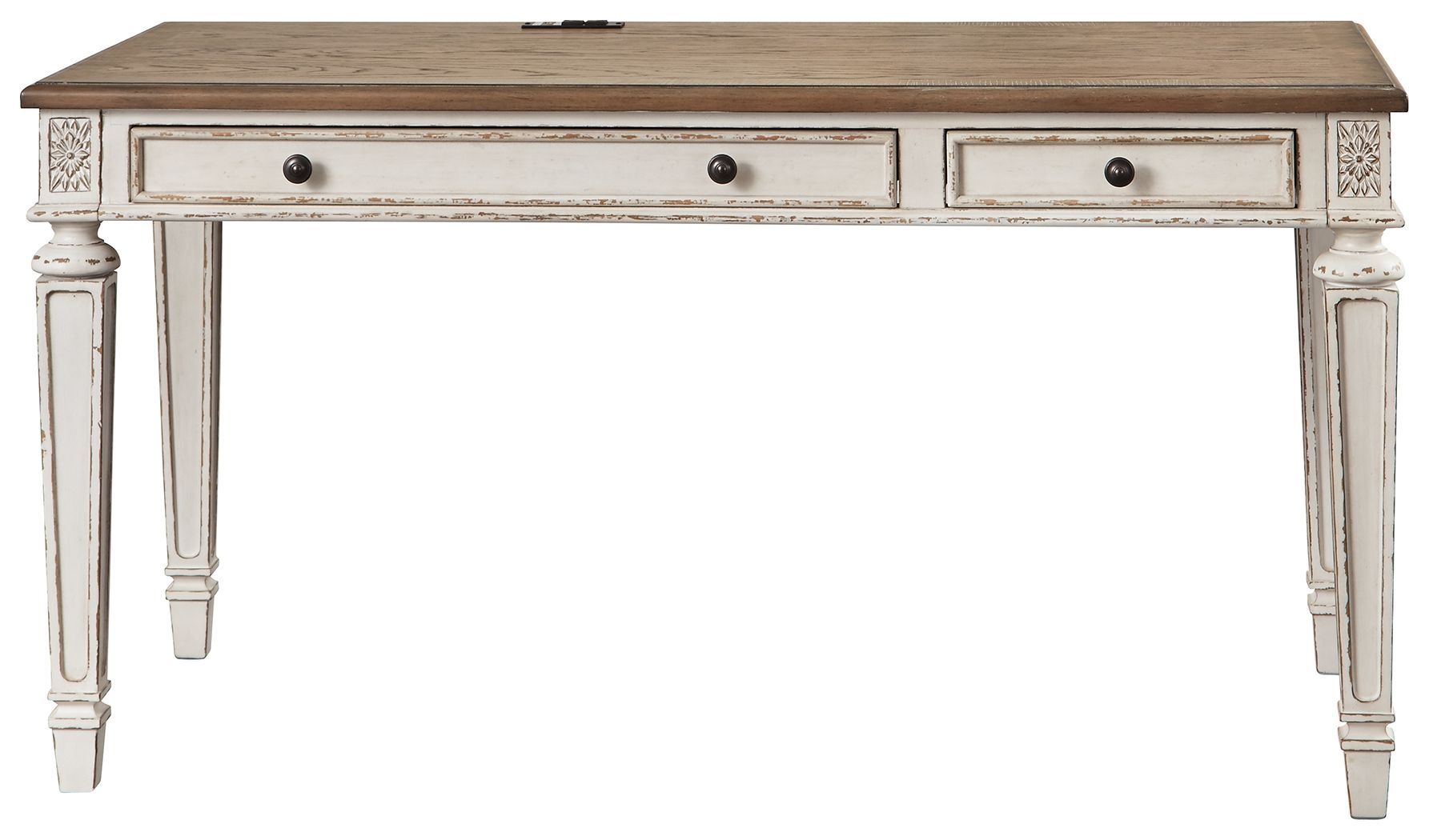 Ashley Furniture Realyn - Light Brown - Home Office Desk | Meri Furniture