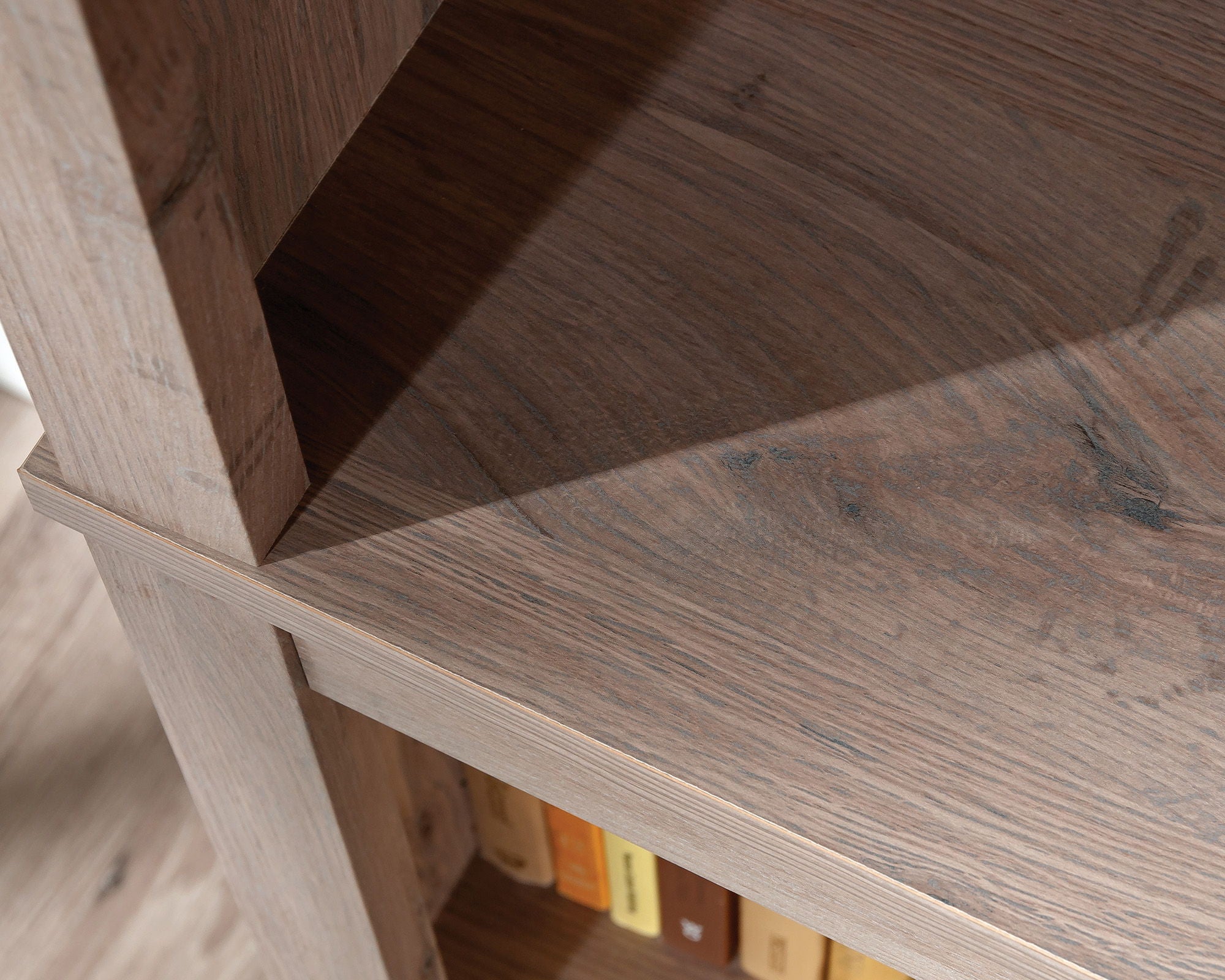 5-Shelf Display Bookcase in Laurel Oak