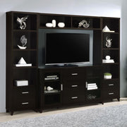 Coaster Fine Furniture Lewes - 4 Piece TV Entertainment Center - Cappuccino | Meri Furniture