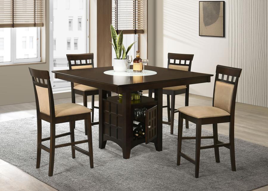 Coaster Fine Furniture Gabriel - Square Counter Height Dining Set | Meri Furniture
