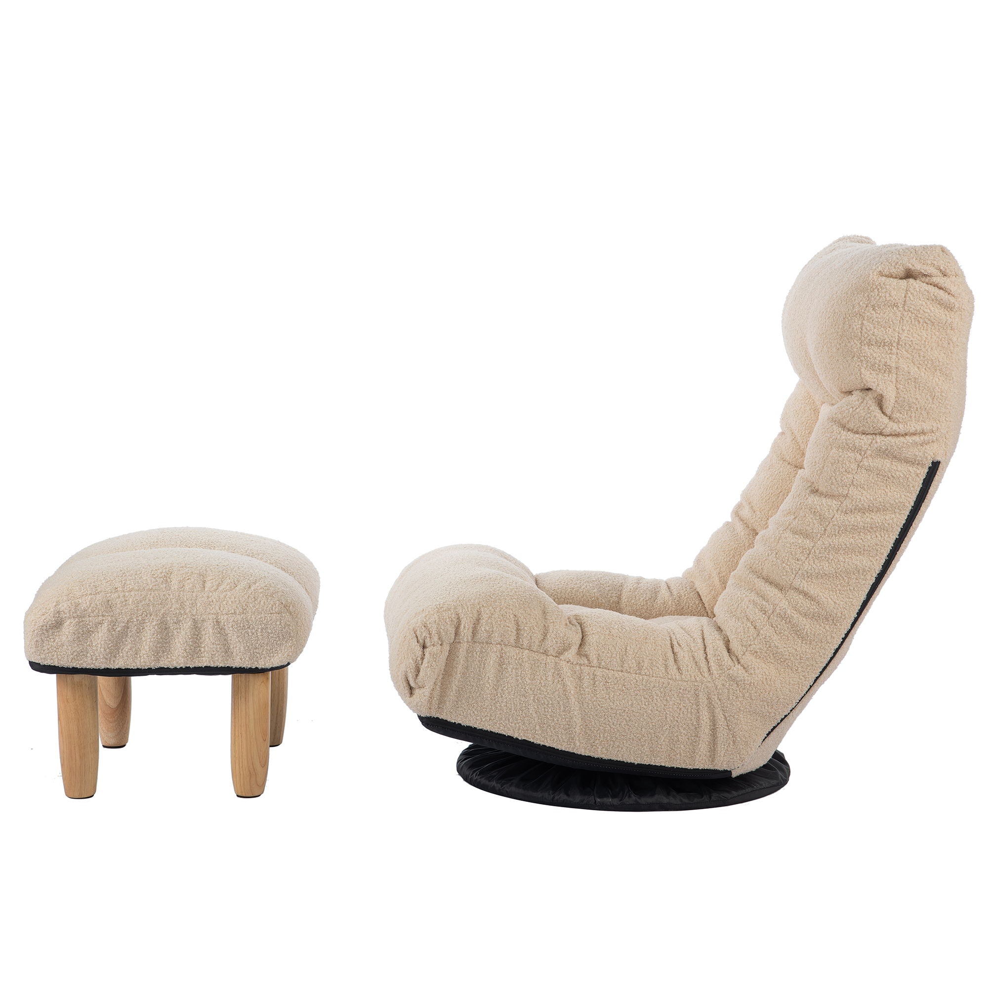 Adjustable Japanese Reclining Floor Chair Sofa With Metal Frame For Living Room