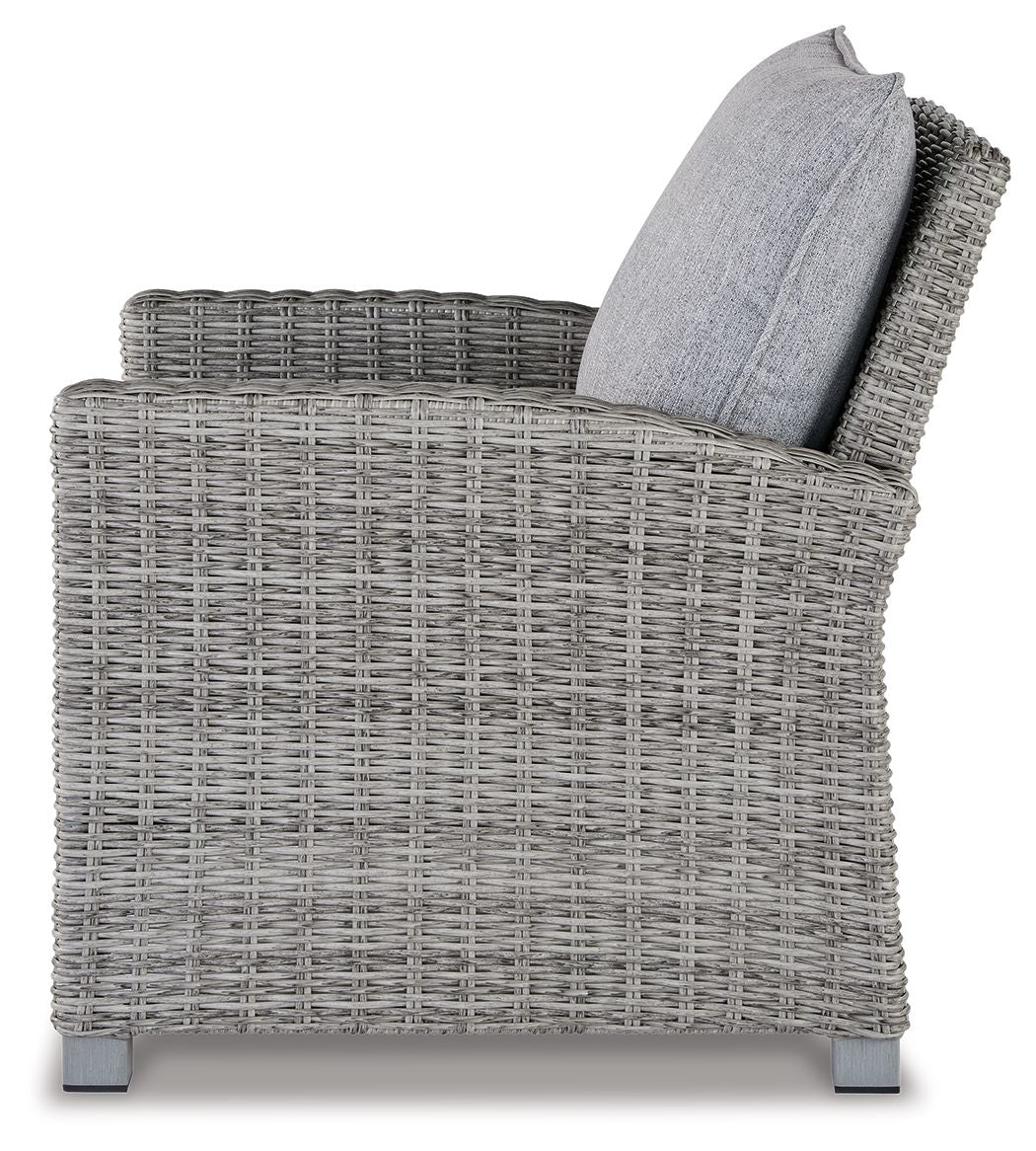 Signature Design by Ashley® Naples Beach - Light Gray - Lounge Chair W/Cushion | Meri Furniture