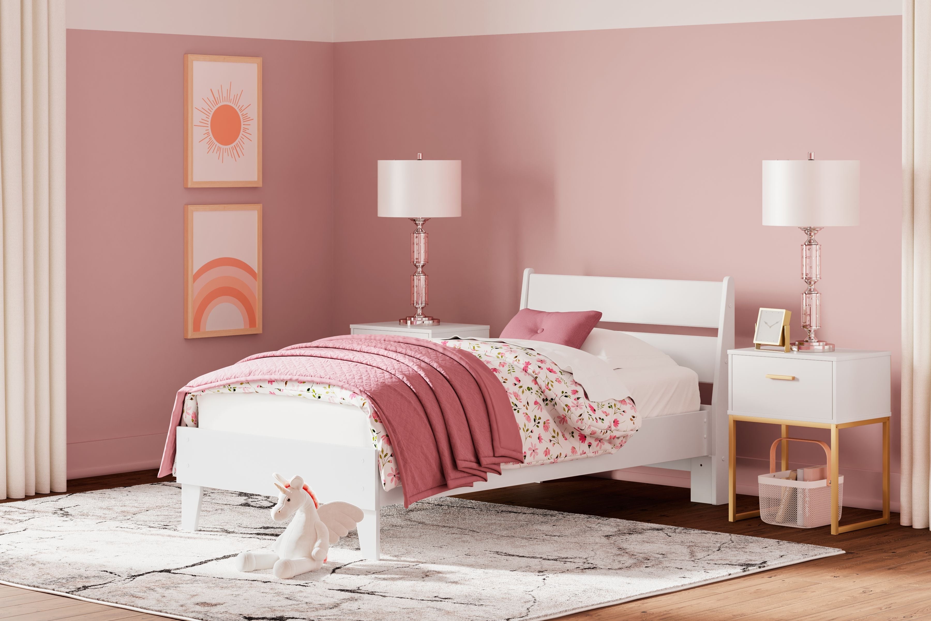 Millennium® by Ashley Socalle - Panel Platform Bed | Meri Furniture