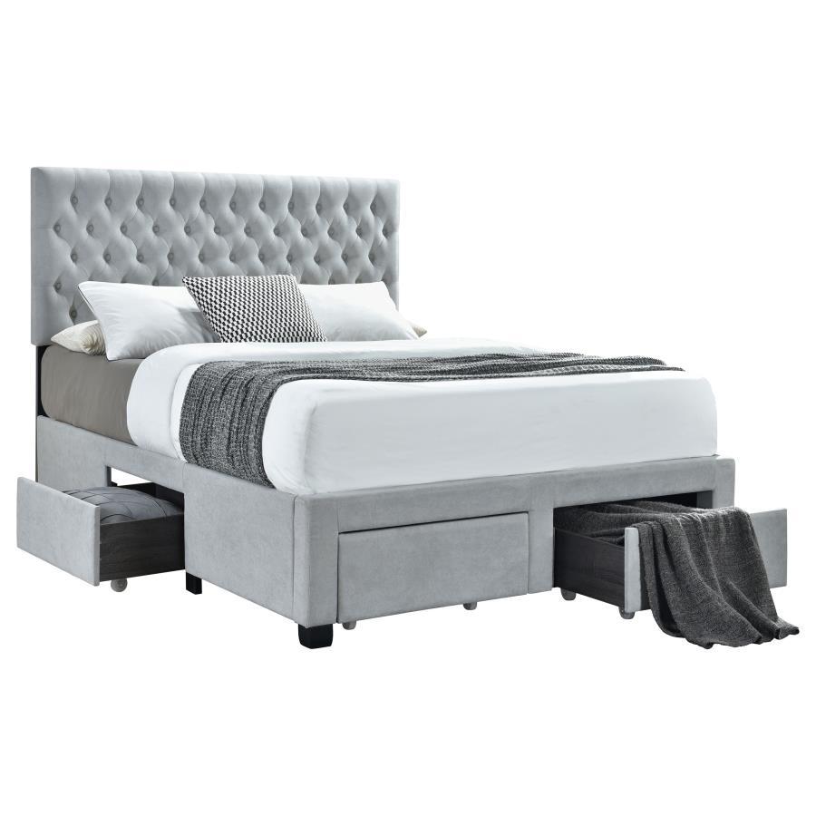 Coaster Fine Furniture Soledad - Upholstered Storage Panel Bed | Meri Furniture