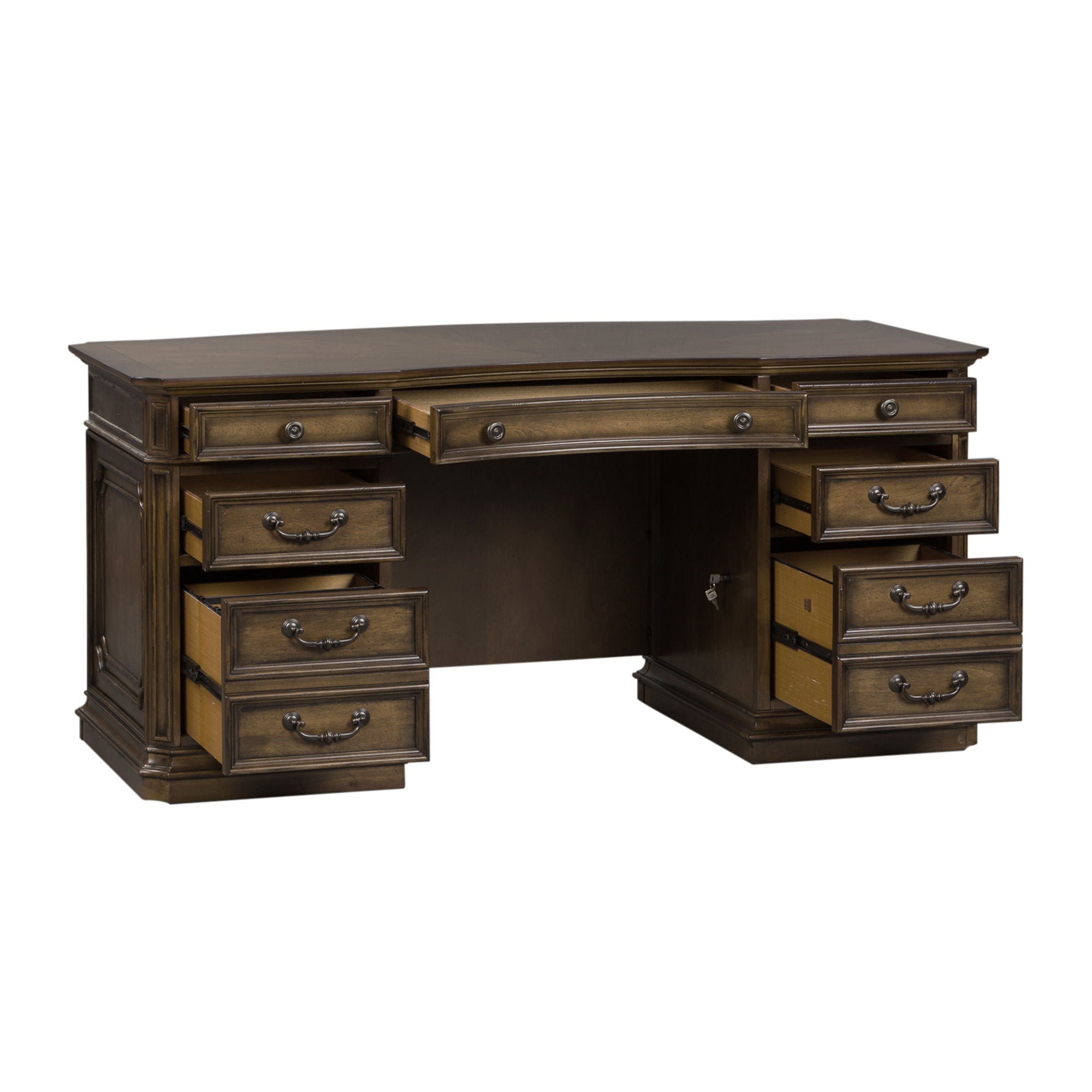 Liberty Furniture Amelia - Jr Executive Desk - Dark Brown | Meri Furniture