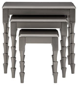 Ashley Furniture Larkendale - Metallic Gray - Accent Table Set (Set of 3) | Meri Furniture