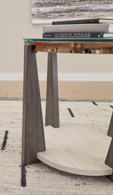 Signature Design by Ashley® Frazwa - Multi - Round End Table | Meri Furniture