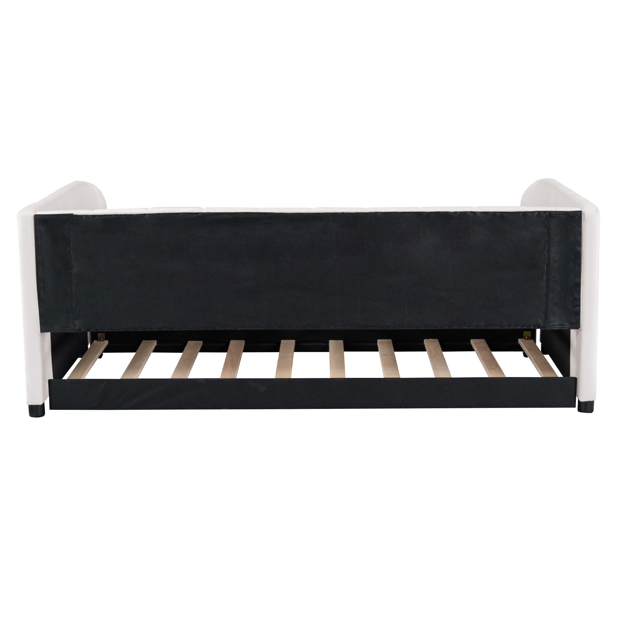 Upholstered Daybed With Ergonomic Design Backrest