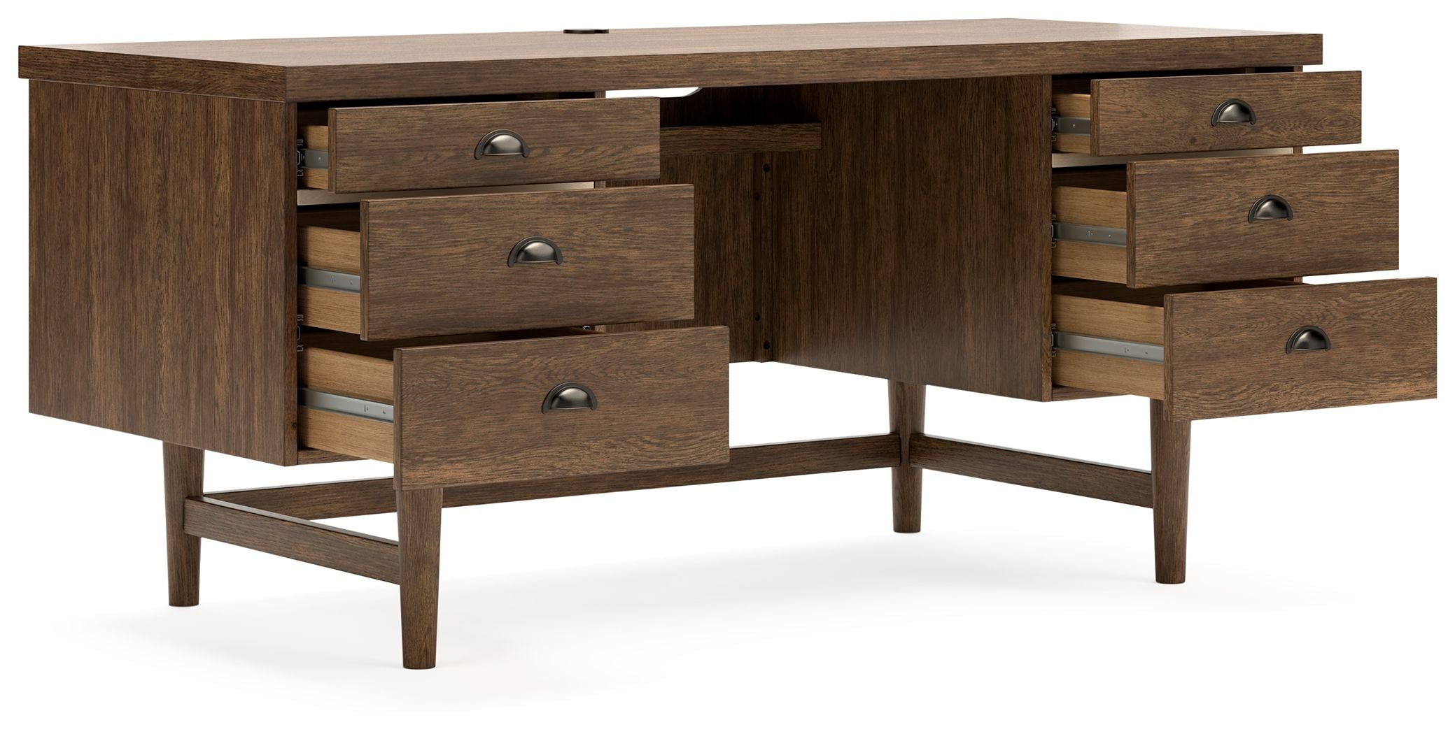 Signature Design by Ashley® Austanny - Warm Brown - Home Office Desk | Meri Furniture