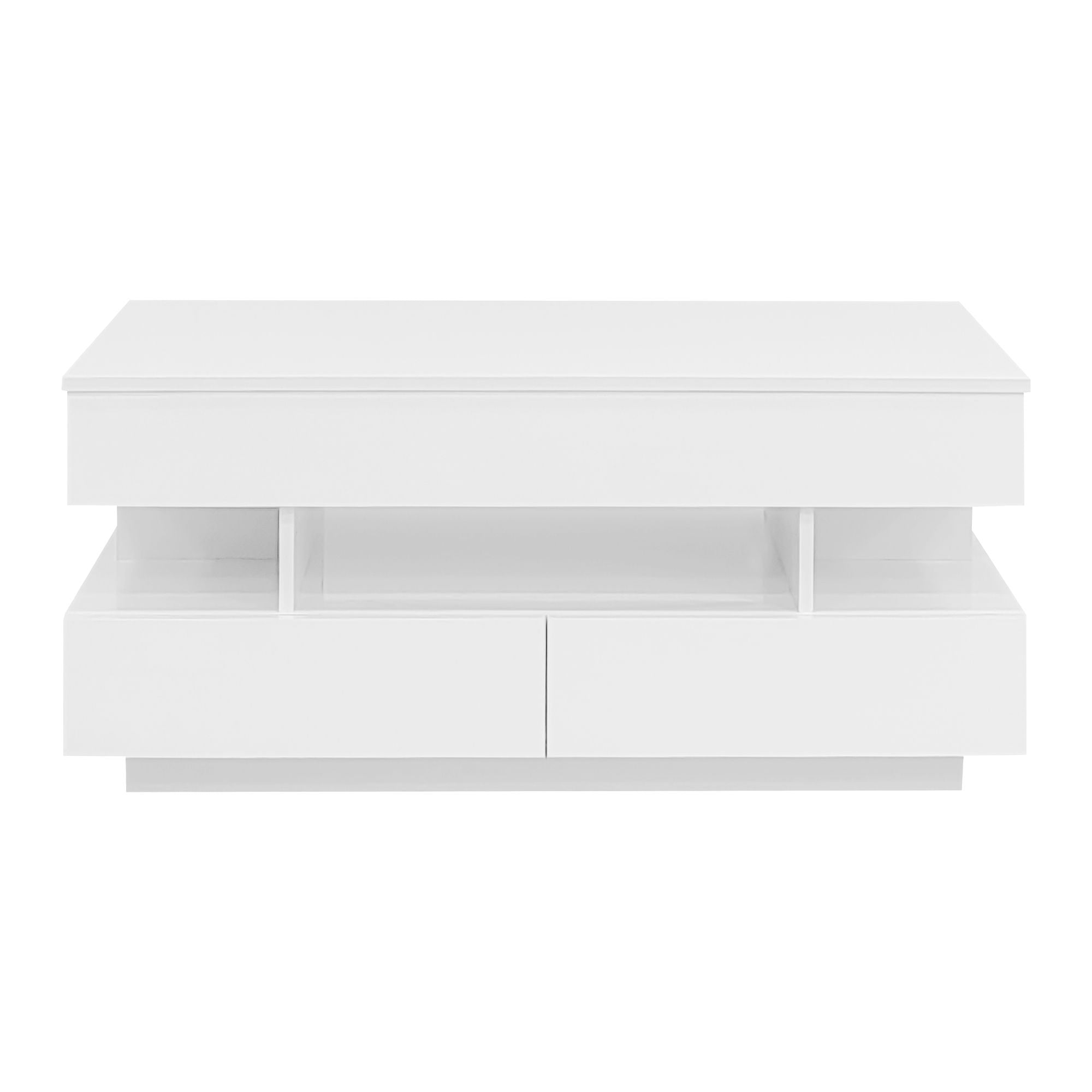 Multi Functional Lift Top Coffee Table With 2 Drawers